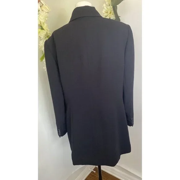 Worthington Womens Black Mid Length Blazer Jacket Plus 16W Office Work Career - Picture 16 of 16